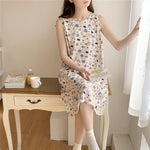 CrossKulture - BreezyComfort Sleeveless Lounge Dress front model view