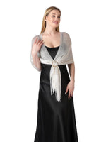 CorssKulture - satin shimmer stole FairyDust front view with different style