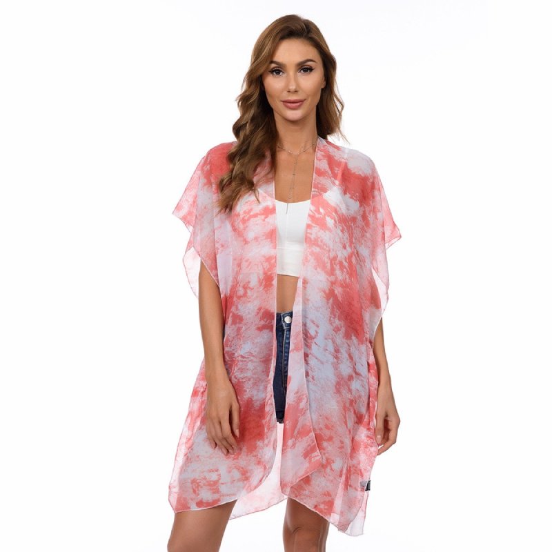 CoralWaves Kimono Shrug