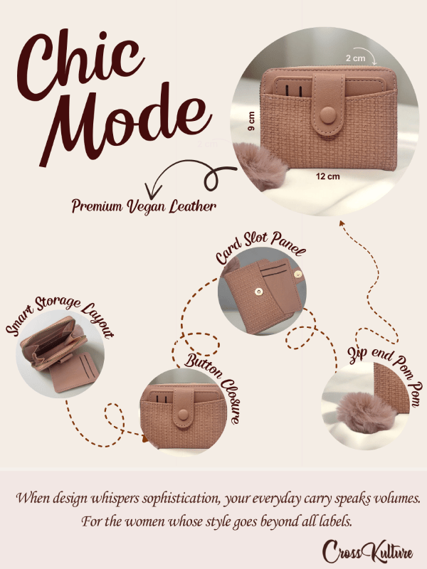 CrossKulture - CandyCrush lightweight small wallet infographic image with features