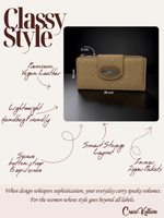 CrossKulture - SubtleCarry lightweight long wallet infographic image showing features