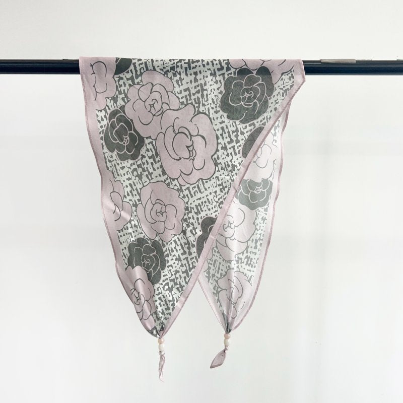 DiamondPoise Pink Cotton Diamond Scarf