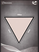 CrossKulture - TriangleTiles satin scarf measurement image