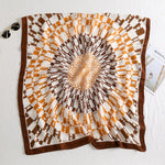 CrossKulture - HoneySpread Viscose Cotton Scarf Brown full front view