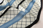 CrossKulture - LuxeTies satin ribbon scarf fabric detail view