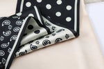 CrossKulture - NightSquad satin ribbon scarf fabric detail view