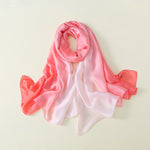 CrossKulture - BlushMist Long Satin Scarf Pink round style view