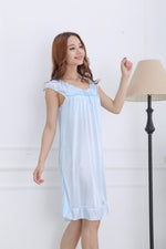 CrossKulture - MoonbeamMagic Satin Nightwear front model view