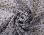 CrossKulture - DarkDrift Long Chiffon Scarf Grey fabric view