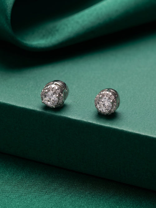 EmberShine Ear Stud Single Silver