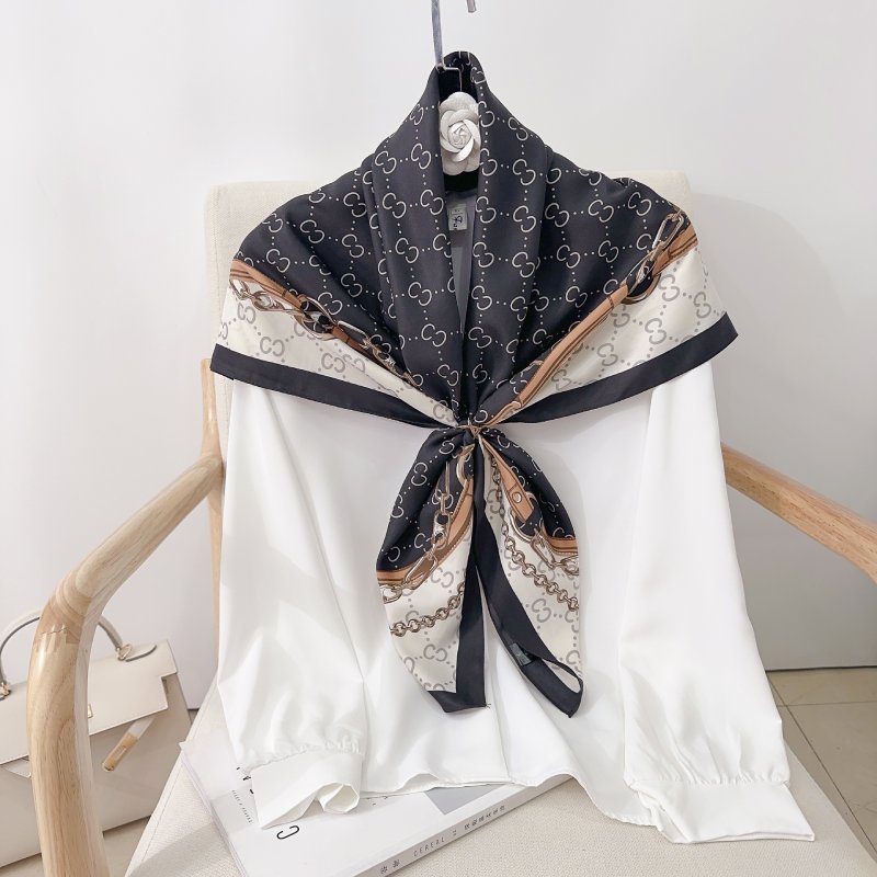 CrossKulture - NoirArt satin scarf knot style in hanger