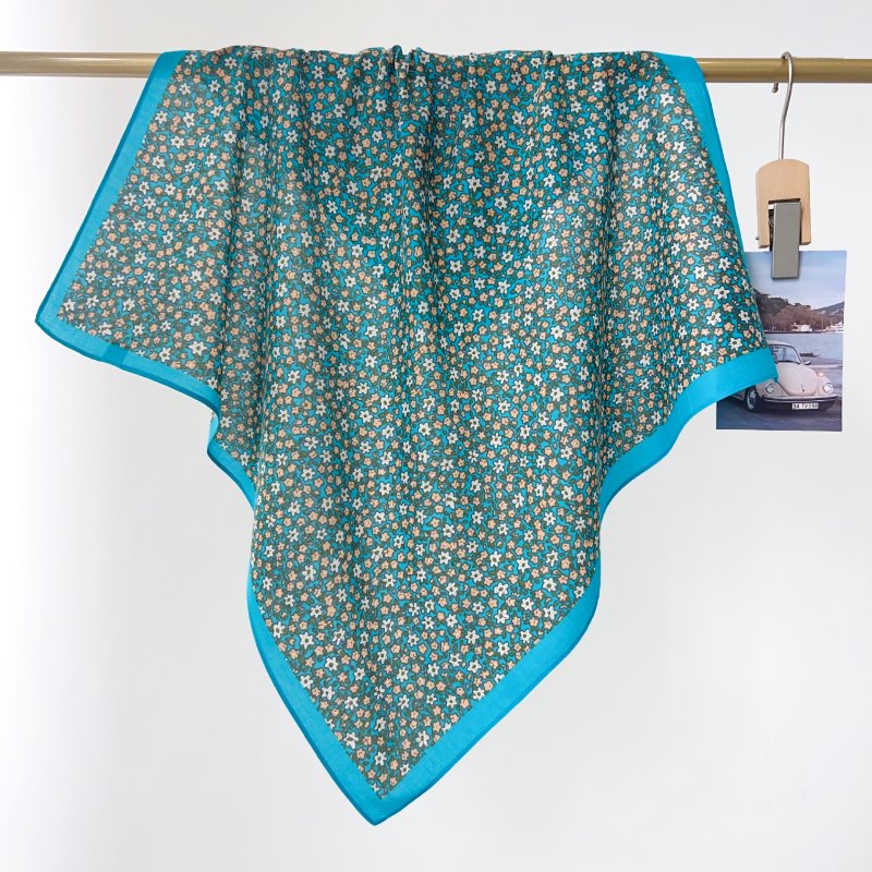 CottonMood Cotton Blue Square Scarf