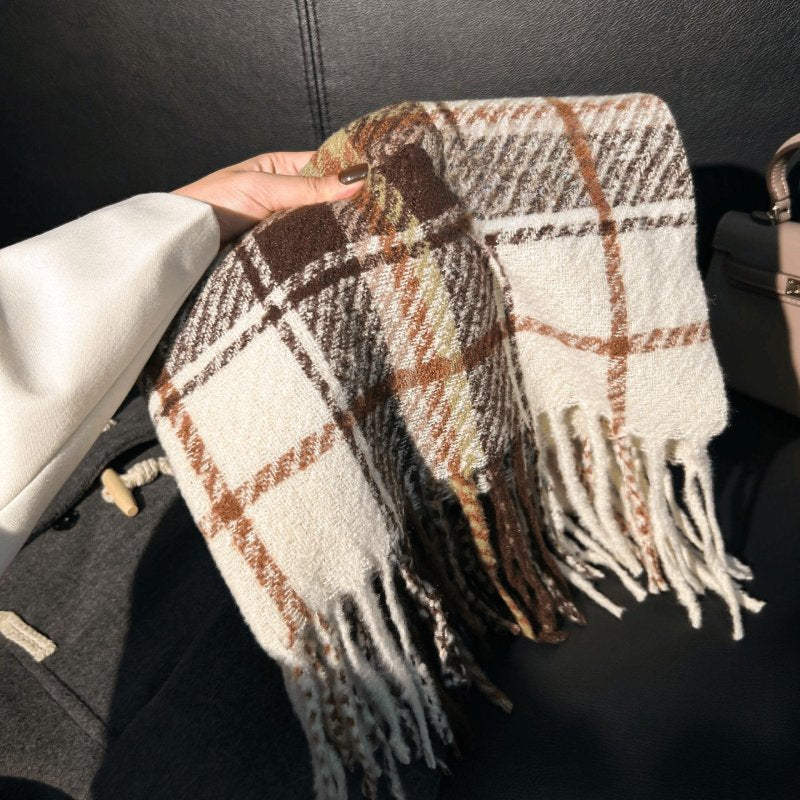 FrostCheckered Cashmere Checkered Scarf