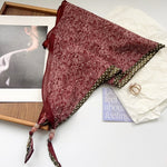 DiamondCharm Maroon Cotton Diamond Scarf