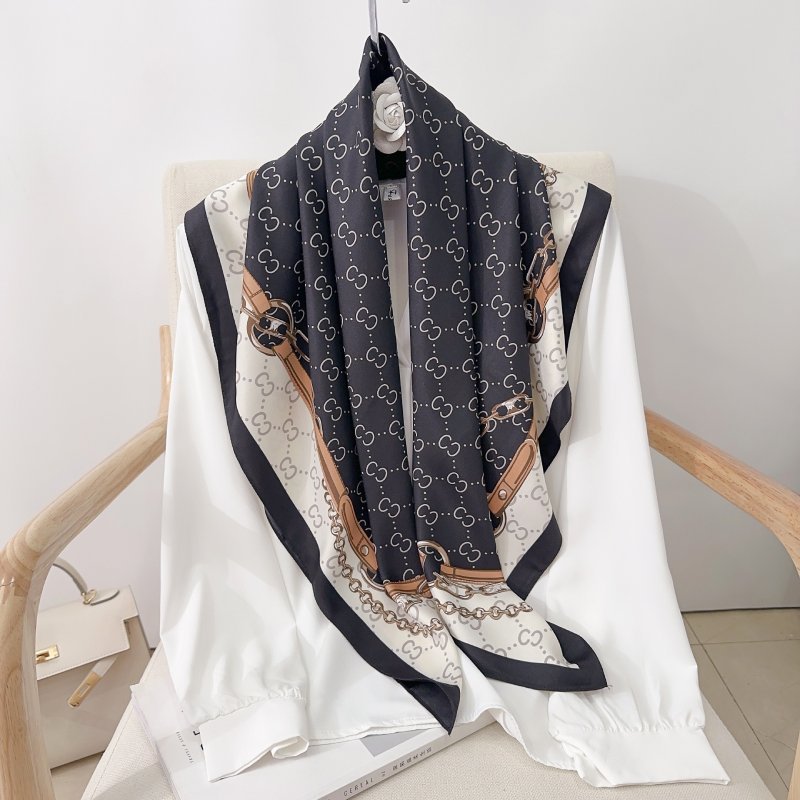 CrossKulture - NoirArt satin scarf style in hanger