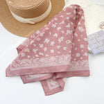CottonThread Cotton Pink Square Scarf