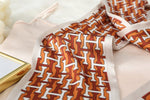 CrossKulture - RibbonGraphic satin scarf edges