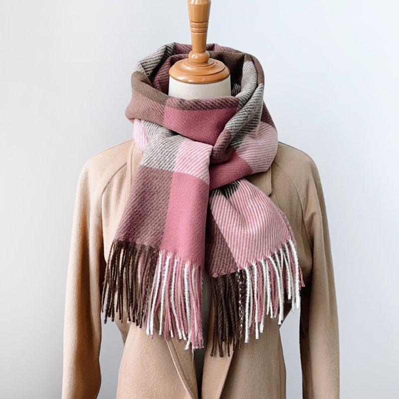 FrostCheck Cashmere CheckeredScarf
