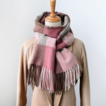 FrostCheck Cashmere CheckeredScarf