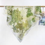 NetCanvas Green Gauze Square Scarf