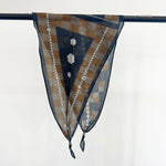 DiamondMuse Black Cotton Diamond Scarf