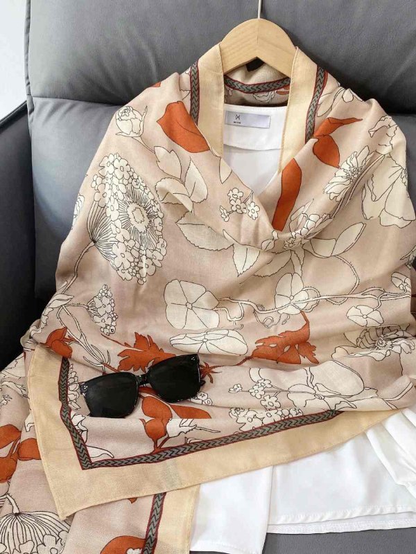 CrossKulture - BloomingDawn viscose scarf hanger view
