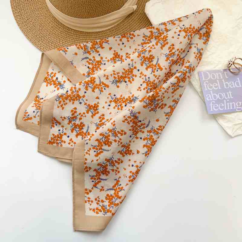 CottonGrace Cotton Orange Square Scarf