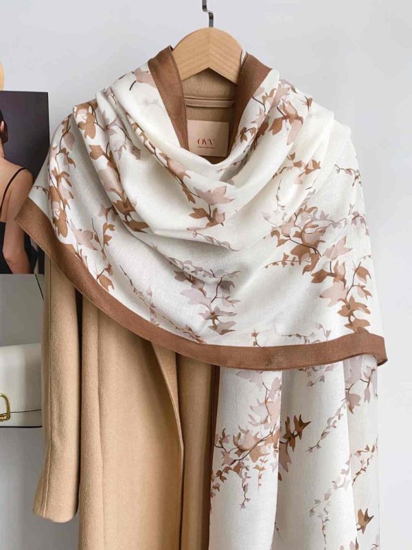 CrossKulture - SereneMaple viscose scarf hanger view