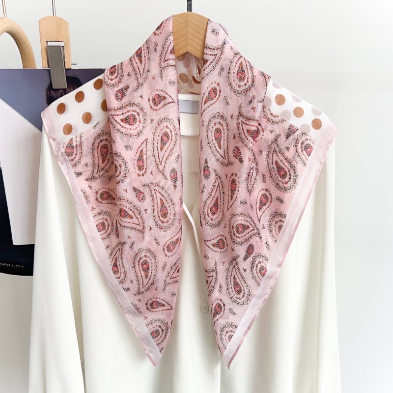 NetVibe Pink Gauze Square Scarf