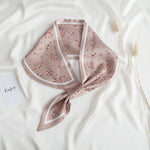CrossKulture - ChampagnePetals neck satin scarf knot style