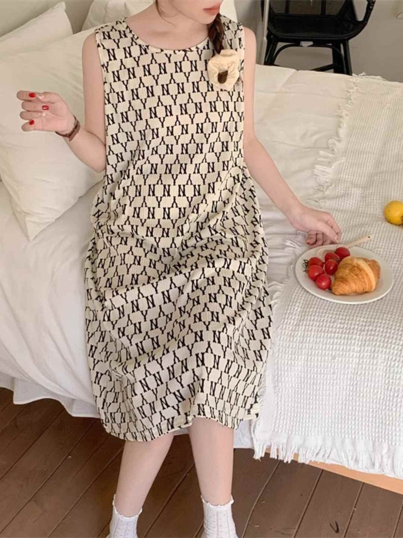 CozyChic Sleeveless Lounge Dress