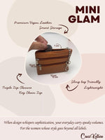 CrossKulture - GlamPurse coin purse infographic about size, features, and design