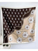 CrossKulture - CaffeinAroma satin scarf full view