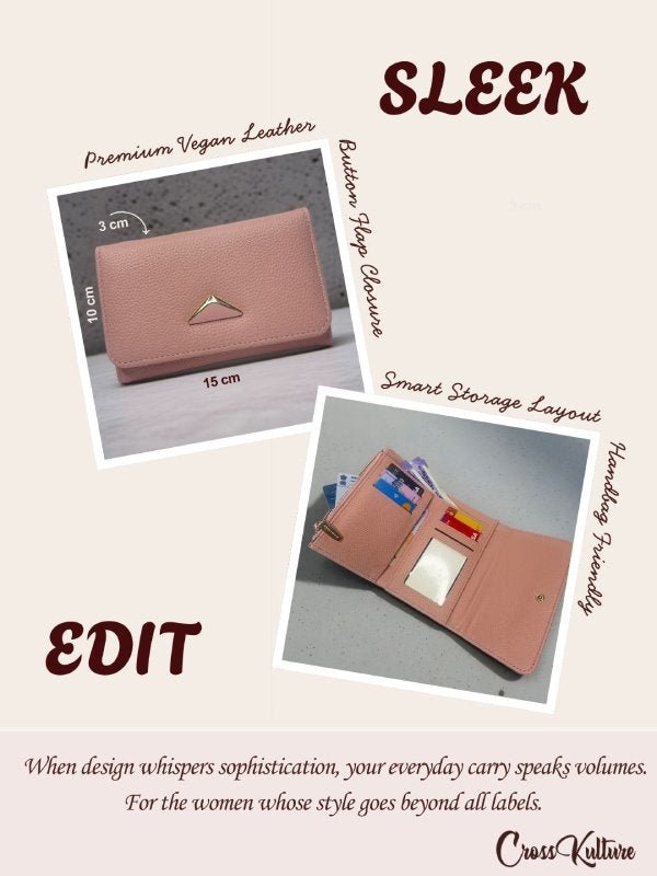 CrossKulture - BlushClutch lightweight clutch bag infographic image with features