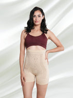 CrossKulture - SnatchShorts Seamless Tummy Control Shapewear Shorts beige front model view