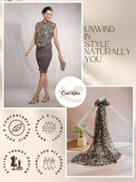 CrossKulture - JungleLove Animal Print Poly Cotton Scarf infographic image