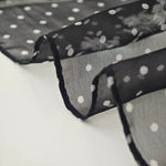 BlackBreeze Chiffon Ribbon Scarf