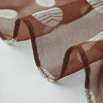BrownFlutter Chiffon Ribbon Scarf