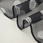 BlackCloud Chiffon Ribbon Scarf