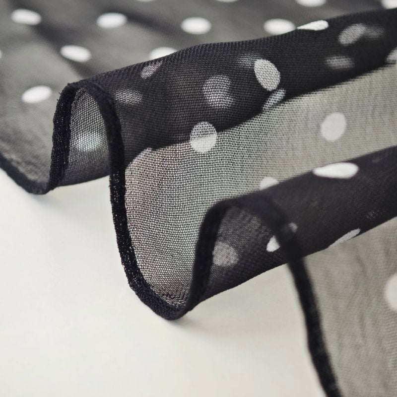 BlackHaze Chiffon Ribbon Scarf