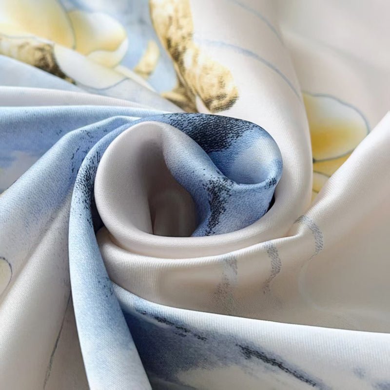 CrossKulture - BlueWhisper scarf fabric view