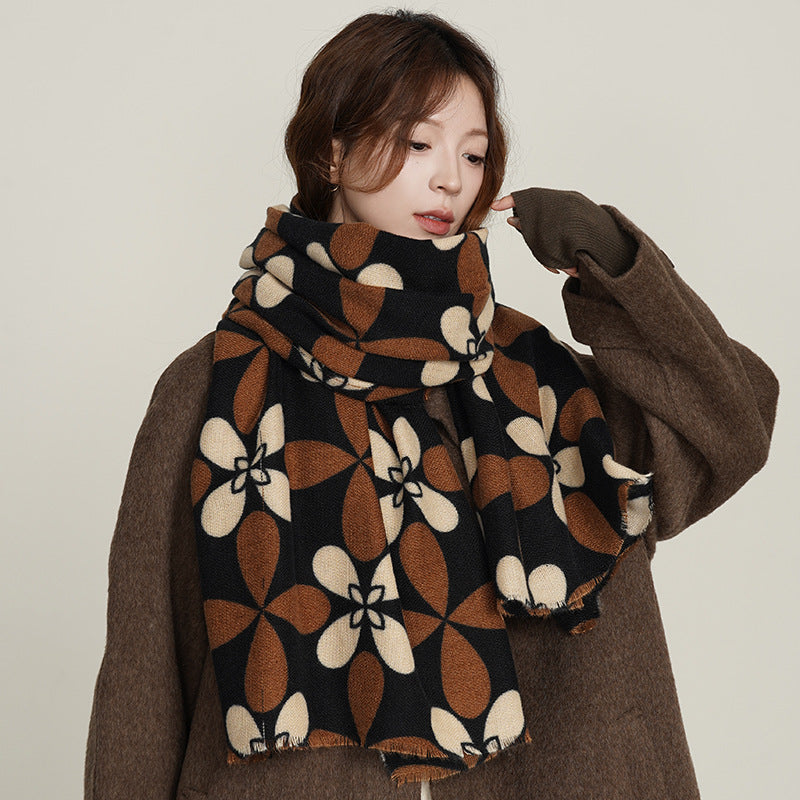 CozyBloom Premium Cashmere Scarf