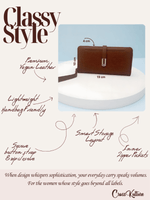 CrossKulture - RegalCarry lightweight long wallet infographic image showing features