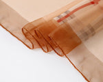 CrossKulture - WhisperFlow Long Chiffon Scarf Brown fabric view