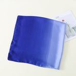 CrossKulture - ShadedAqua satin long scarf folded view