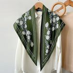 CrossKulture - TriangleBloom satin scarf on hanger