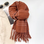 WinterWeave Cashmere Checkered Scarf