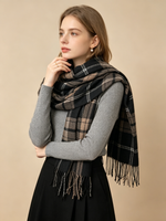 CozyCheck Cashmere CheckeredScarf