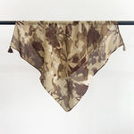FlowerWhisper Maillard Tassel Square Scarf
