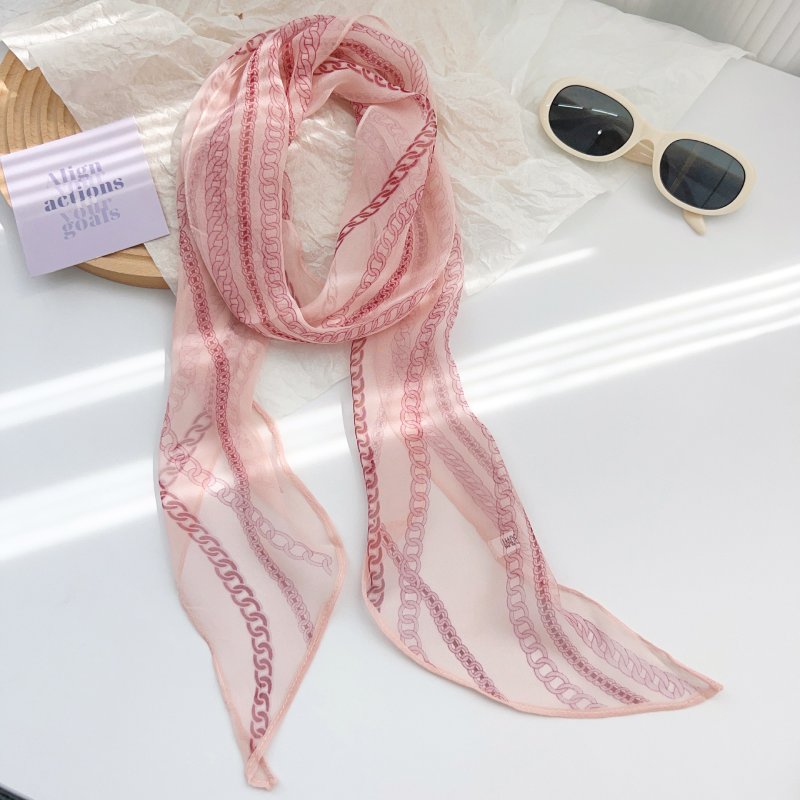BlushRays Chiffon Ribbon Scarf